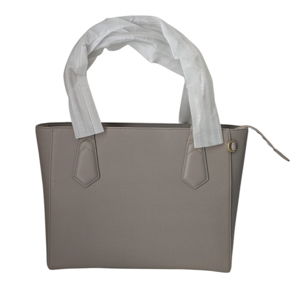 Dagne Dover Signature Classic Coated Canvas Tote New Bleecker Blush $265 Taupe - Picture 7 of 12